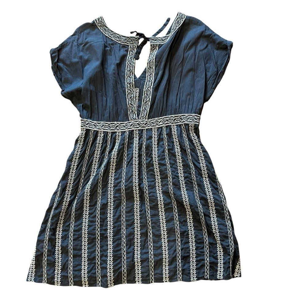 Anthropologie Odd Molly Gray Dress with White Detailing - Picture 4 of 8